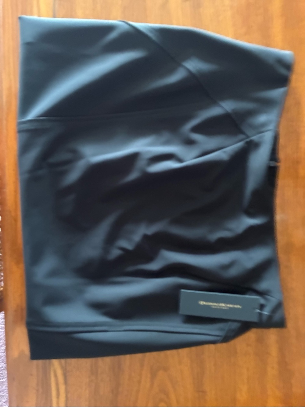 Donna Karan Black Tailored Pencil Skirt with Side Slit - Picture 6 of 14
